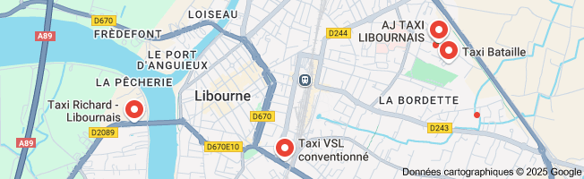 taxi libourne